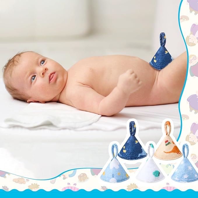 Suhine 10 Pcs Baby Boy Pee Shield Diaper Changing Accessory Reusable Pee Covers Baby Boy Cap for Newborn Boys(Classic (with Lanyard))