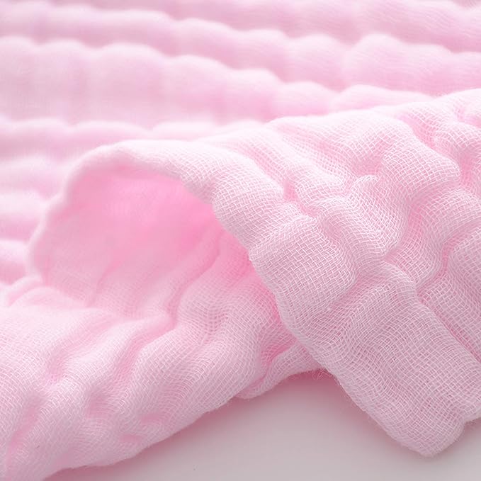 MUKIN Baby Washcloths - Natural Cotton Baby Wipes - Soft Newborn Face Towel for Sensitive Skin - 10 Pack, 12x12 inches
