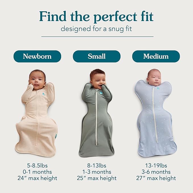 Love to Dream Swaddle UP, Baby Sleep Sack, Self-Soothing Swaddles for Newborns, Snug Fit Helps Calm Startle Reflex, New Born Essentials for Baby, 1.0 TOG, 8-13lbs, Powder Pink Twinkle