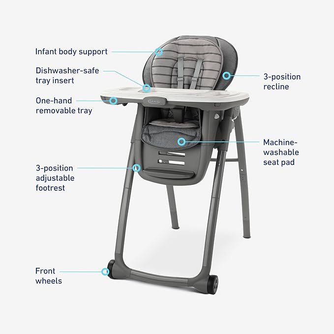 Graco Table2Table Premier Fold 7-in-1 High Chair, Maison (2156179)