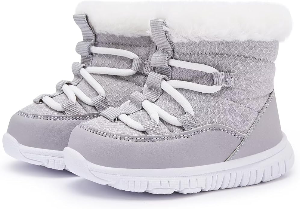 BMCiTYBM Girls Boys Snow Boots Warm Winter Fur Lined Baby Shoes (Infant/Toddler/Little Kid)
