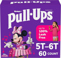 Pull-Ups Girls' Potty Training Pants, Size 5T-6T Training Underwear (46+ lbs), 60 Count