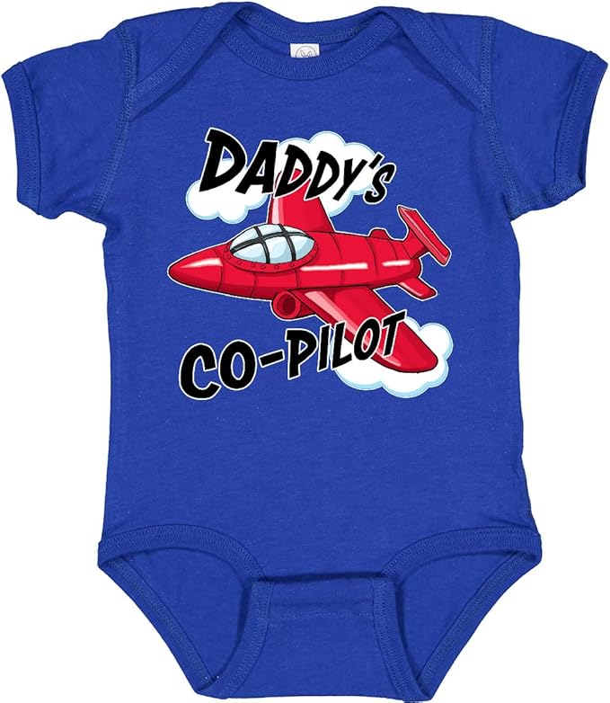 inktastic Daddys Co-Pilot for Fathers Day Baby Bodysuit