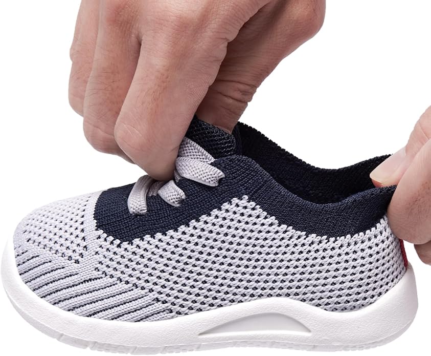 MORENDL Toddler Shoes Baby Walking Sock Shoes Infant Sneakers 0-4 Years Boy Girl Barefoot Tennis Shoe Non-Slip Brethable