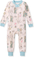 Burt's Bees Baby baby-girls Sleepers, 100% Organic Cotton, One-piece Zip Up Footless Jumpsuit, Snug Fit Pajamas