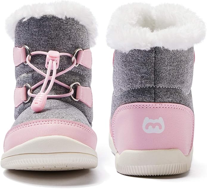 BMCiTYBM Toddler Baby Snow Boots Winter Shoes Boys Girls Cold Weather Baby Faux Fur Shoes