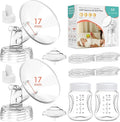 Breast Pump Parts Compatible with Spectra S1,S2,S9 Plus, Replacement Kit for Spectra Pump Parts 2PC Include 17 mm Flange, Duckbill Valve, Tube,Bottle, Backflow Protector, Not Original Accessories