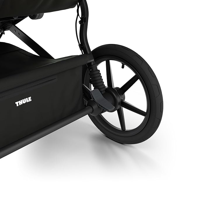 Thule Urban Glide 3 Double Child All-Terrain Stroller, Lightweight, Air-Filled Tires & Suspension, Integrated Hand Brake