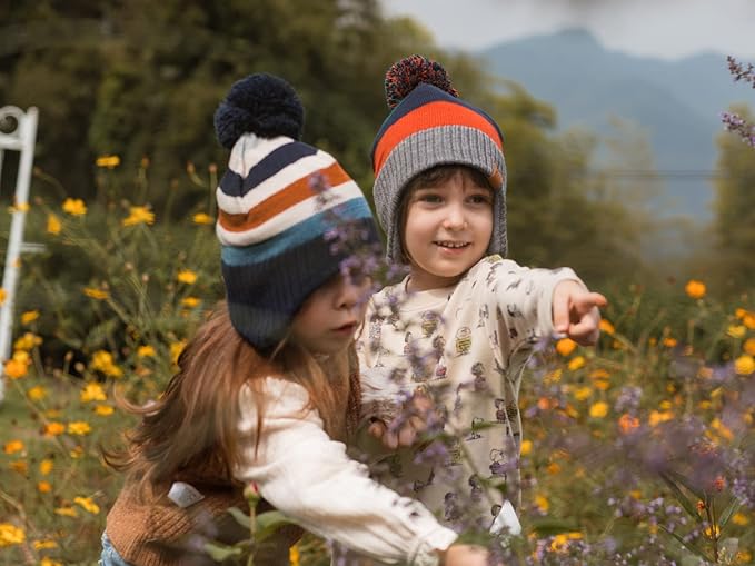 Moon Kitty Baby Boys Hats Toddler Beanies for Boys Winter Fleece Winter Hat Boys