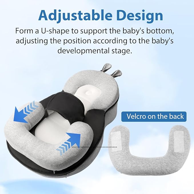 Baby Lounger,Dual-Function Removable Machine-Washable Pad, Lightweight & Portable