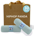 HIPHOP PANDA Baby Washcloths, Rayon Made from Bamboo - 2 Layer Ultra Soft Absorbent Newborn Bath Face Towel - Reusable Baby Wipes for Delicate Skin - Green, 30 Pack