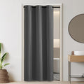 RYB HOME 100% Blackout Doorway Curtains, Closet Curtain for Open Closet, Privacy Room Divider Drape for Bedroom/Temporary Door, 1 Panel, W42 x L80, Grey