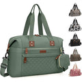 Pritent Diaper Bag Tote - Diaper Baby Bags with Pacifier Case, Shoulder Straps, Stroller Clips, Waterproof Large Mommy Maternity Travel Baby Bag for Mom and Dad, Green, Medium