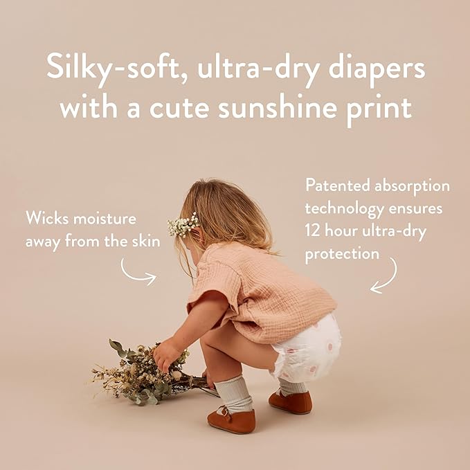 Joonya Baby Diapers, Size 1 XS (4-9 lb) - 1 Bag of 32 - New Range - NonToxic, Eco-Friendly, Ultra Slim, Overnight Use - Made in Denmark