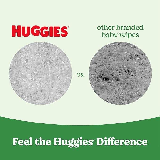Huggies Natural Care Sensitive Baby Wipes, Unscented, Hypoallergenic, 99% Purified Water, 24 Soft Packs of 56 (1344 Wipes Total)