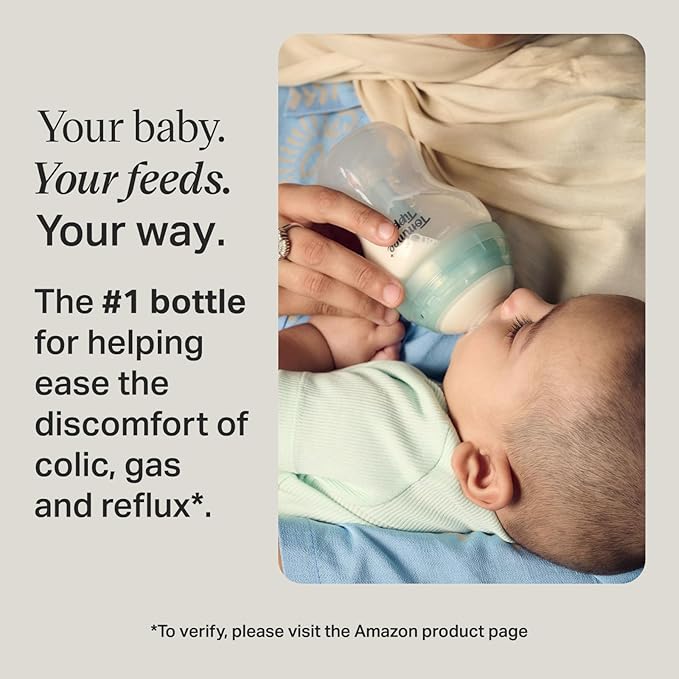 Tommee Tippee Advanced Anti-Colic 14 Piece Baby Bottle, Travel Bottle Warmer & Pacifier Set, 5 BPA Free Bottles, 0+ Months, 2 Newborn Pacifiers, 2 Extra Nipples, Cleaning Brush, Bottle Handles