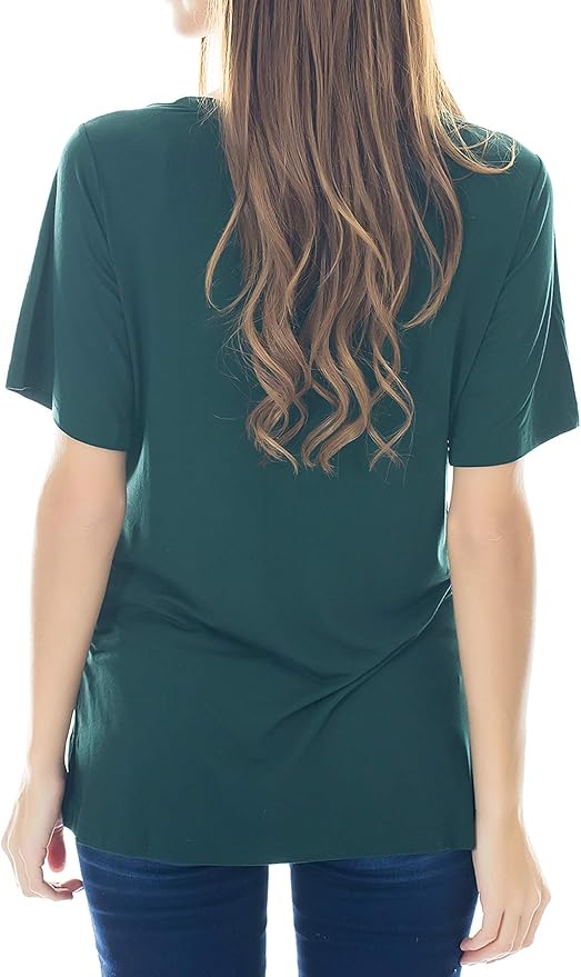 Smallshow Women's Maternity Nursing Tops Short Sleeve Breastfeeding Clothes