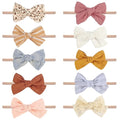 Baby Girl Headbands and Bows, Newborn Infant Toddler Nylon Hairbands Hair Accessories