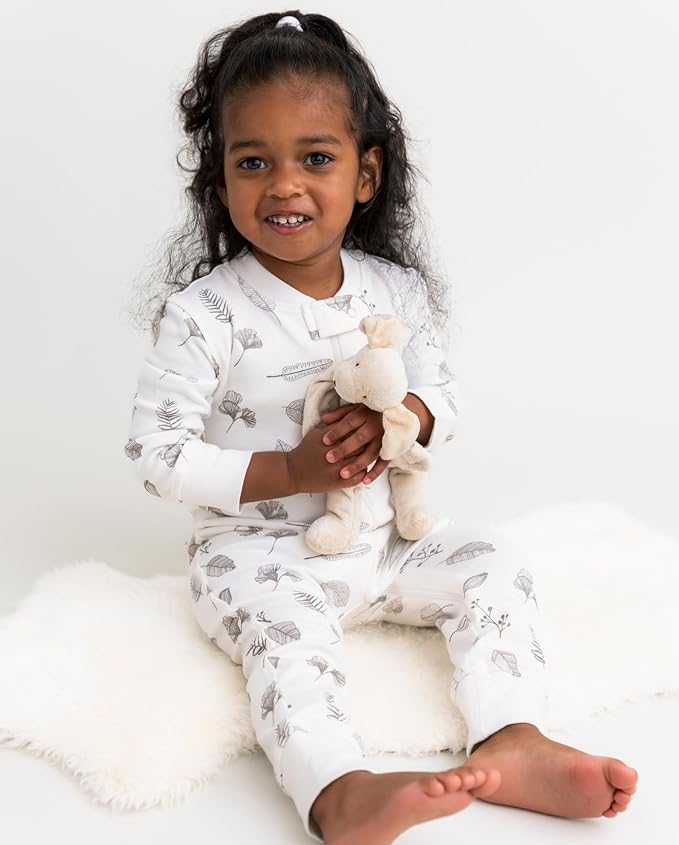 Owlivia Organic Cotton Baby Boy Girl Zip up Sleep 'N Play Pjs, Footless, Long Sleeve