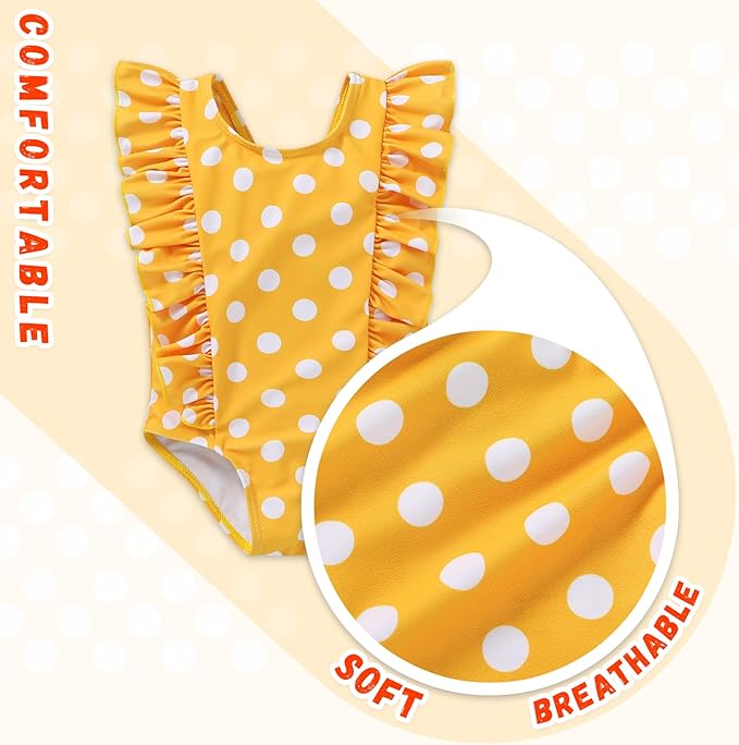 Newborn Baby Girl Ruffle Swimsuit Infant Toddler One Piece Floral Bikini Beach Bathing Swimwear Set