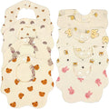 EllieHouse Baby Bibs for Girls Boys 8 Pack Muslin Drool Teeth Drooling Teething Bibs Muslin Cotton for Toddler Infant