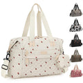 Pritent Diaper Bag Tote - Diaper Baby Bags with Pacifier Case, Shoulder Straps, Stroller Clips, Waterproof Large Mommy Maternity Travel Baby Bag for Mom and Dad, strawberry