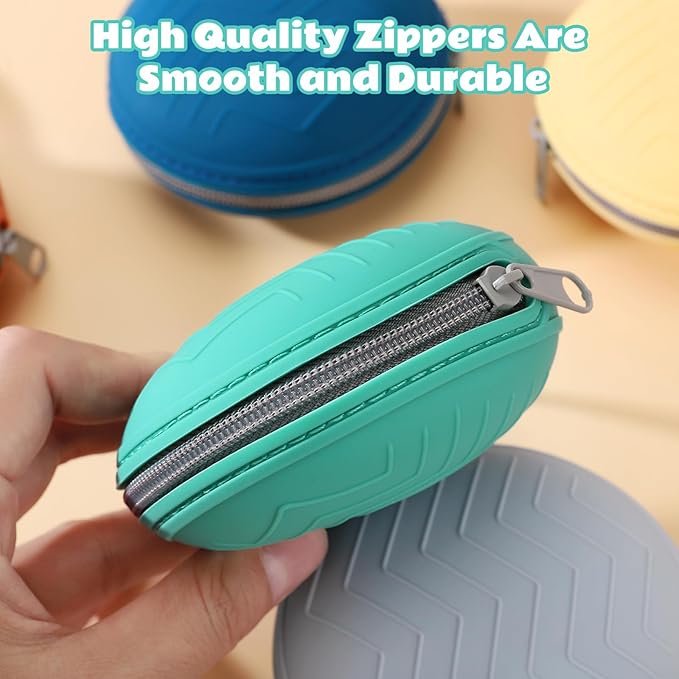 2-Pack Silicone Pacifier Holder Case- Portable Pacifier Cover Pouch Bag, Pacifier Storage Case for Diaper Bag(Jade Teal/Light Grey)