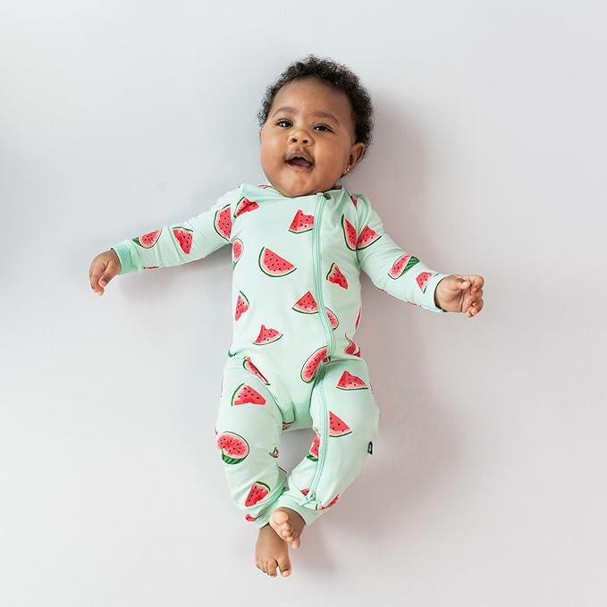 KYTE BABY Unisex Rayon Made From Bamboo Zippered Rompers 0-24 Months
