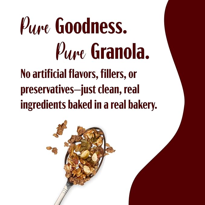 TGB Chocolate Coconut Granola, Crunchy Almond Butter Clusters, Low Sugar, Gluten Free, Non-GMO, Natural Breakfast Cereal, Healthy Snack, 8 ounces