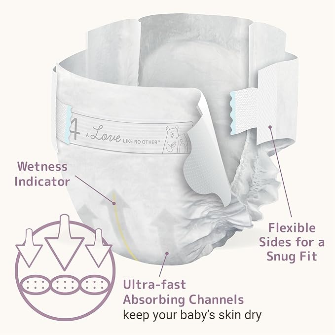 Bambo Nature Hypoallergenic Baby Diapers, Eco-Labelled Sustainable Diapers, Enhanced Leakage Protection, Totally Chlorine-free, Skin Friendly, and Super Absorbent - Size 4 (27 Count)