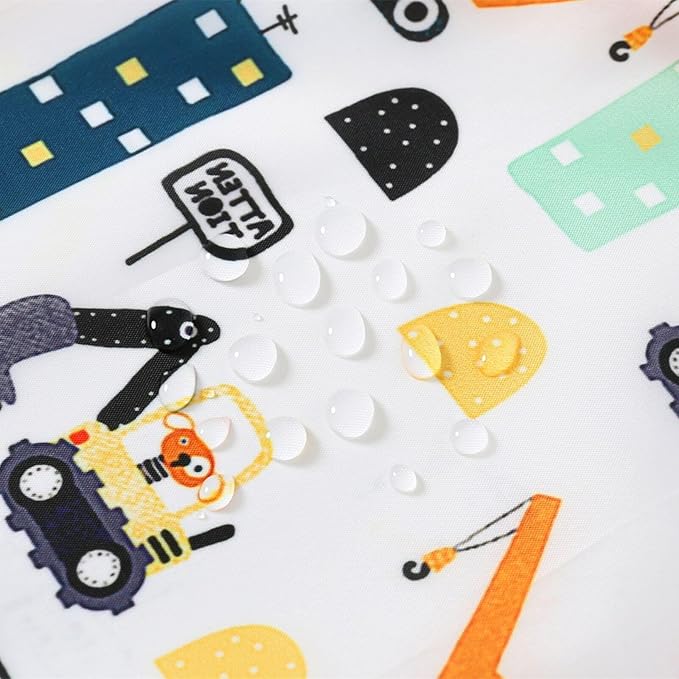 3 Pcs Waterproof Long Sleeves Baby Bibs Weaning Smock Bib 3-24 Months
