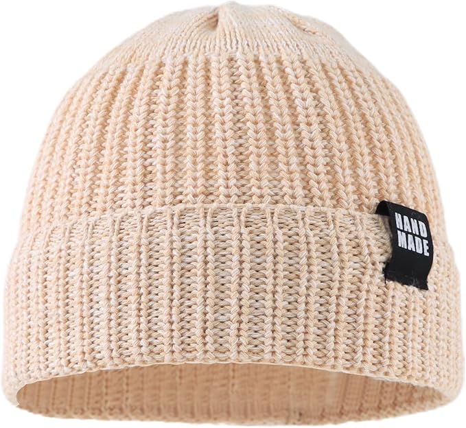 JANGANNSA Simple Knitted Baby Beanie Hip-Hop Boys Winter Hat Toddler Kids Bonnet for Girls 0-5Y
