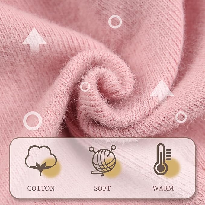Bamery Newborn Baby Girl Hat Cotton Baby Bow Beanie Preemie Hats Spring Infant Hats for Girls 0-12 Months