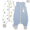 Mama Cheetah Toddler Sleep Sack with Feet, 0.5 TOG Organic Cotton Baby Wearable Blankets with Legs, Baby Sleeping Bag for Walkers, Early Walker 6-18 Month