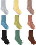 Toddler Socks Unisex Baby Baby Crew Cotton Cuff Socks for Infant Girls Stocking Stuffer for Kids 0-36 Months