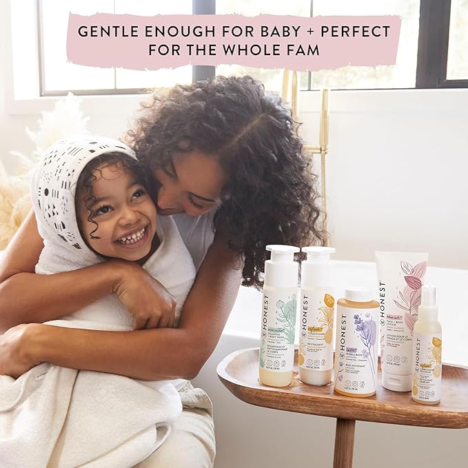 The Honest Company Foaming Bubble Bath | Gentle for Baby | Naturally Derived, Tear-free, Hypoallergenic | Citrus Vanilla Refresh, 12 fl oz