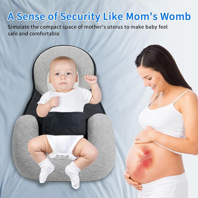 Baby Feeding Support Pillow,Reflux Breastfeeding Nursing Pillow to Reduce Spit-Up,Anti Reflux Newborn Removable Feeding Pillows,Dream Rest Bed for Baby