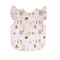 BapronBaby Flutter Pink Ice Cream Bapron - No Neck Tie Safer Bib for Baby & Toddler - Soft Waterproof Stain Resistant - Machine Washable - Sz Baby/Toddler 6m-3T