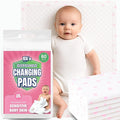 Eli with Love Disposable Baby Changing Pads - Soft, Waterproof & Leakproof Liners Absorbent Underpads - Large Travel Size Diaper Changing Mat for Home, Car, Diaper Bag - (60 Pack, Floral)