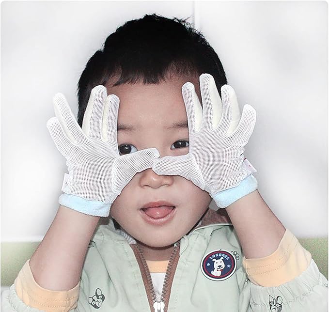 Thumb Sucking Guard Gloves Thumb Guard to Thumb Sucking Stop for Kids Nail Biting Stop and Five Fingers Sucking Stop for Baby (XM)