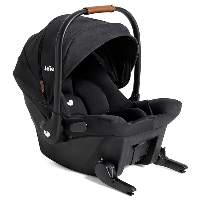 Joie Baby, Ginger LX 4-in1 Stroller + Joie Baby Mint Latch Car Seat (Shale Dark)