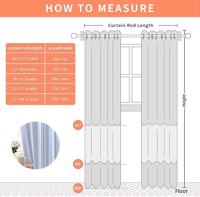 XiDi Light Blue Curtains for Bedroom, Girls Room Blackout Curtains, Kids Room Darkening Curtains Decor, 1 Panel 34/63/1