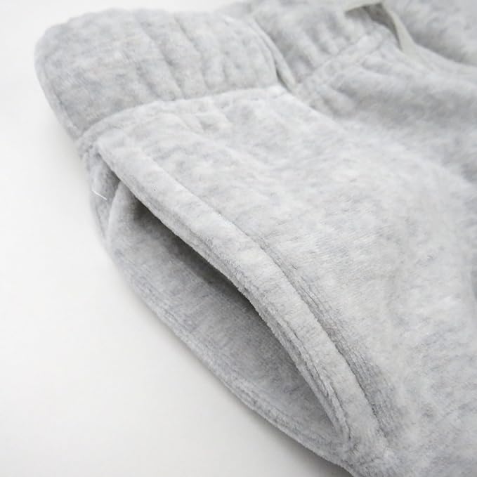 HonestBaby Baby 2-Piece Cozy Velour 100% Organic Cotton Sweatshirt and Jogger Sweatpants Set