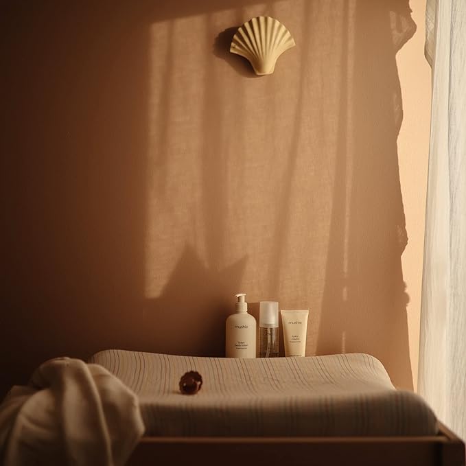 mushie Baby Organic Body Lotion | Moisturize, Soothe, and Hydrates Dry Skin | Made in Denmark, 13.53 fl oz (Fragrance Free)