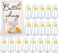 Roowest Bottle Chug Baby Shower Game - Fall Pumpkin Theme, Wooden Sign and 18 Yellow Baby Bottles for Gender Reveal Party Supplies