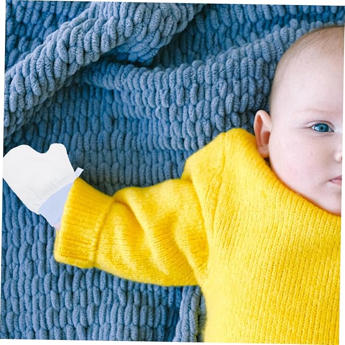 BESPORTBLE 1pair Teething Relief Mittens for Newborns Cut Resistant Gloves Finger Biting Stop Boy Girl Finger Protector Comfortable for Boys Skin-friendly
