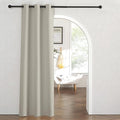 RYB HOME Temporary Doorway Curtains Blackout Privacy Room Divider Curtains Portable Drapes for Closet Wall Panel for Bedroom Living Room Dining Basement Window, W 60 x L 84 inches, Natural