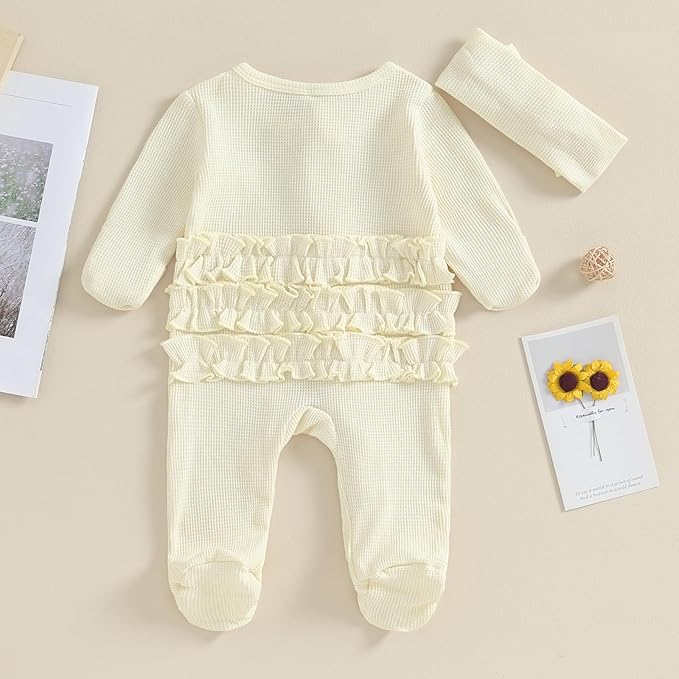 CIYCUIT Baby Girls Cactus Footies Newborn Zip Up Onesie Romper