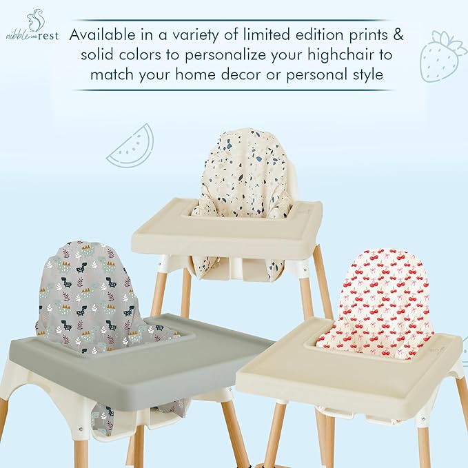 Nibble and Rest Highchair Insert Cover, Compatible for IKEA Antilop Highchair, High Chair Accessories Stain-Proof and Wipeable Insert Cover(Cushion NOT Included)(Daisy)
