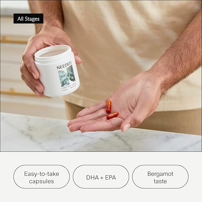 Needed. Vanilla Prenatal Multivitamin Powder & Vegan Omega-3 DHA+EPA Bundle | Comprehensive Nutrition for Pregnancy & Postpartum